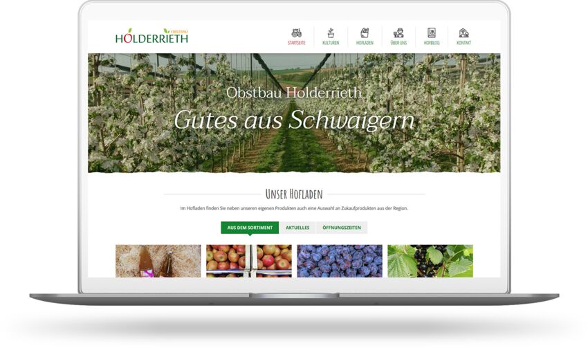 Webdesign & Logo für einen Obstbauern aus Schwaigern bei Heilbronn