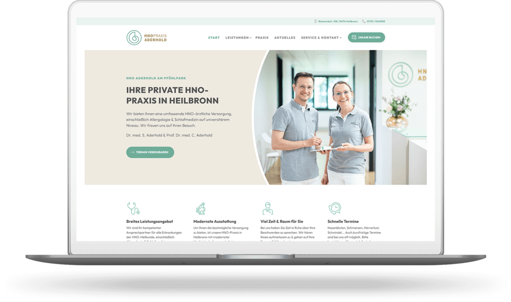 Corporate Design für eine Arztpraxis in Heilbronn