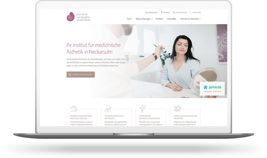 Website für einen Dermatologen aus Neckarsulm