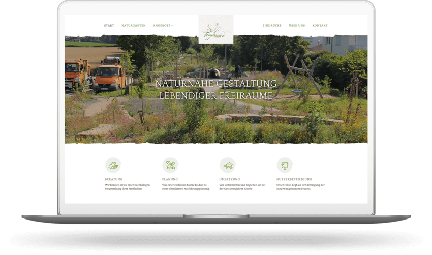 Webdesign für einen Landschaftsplaner