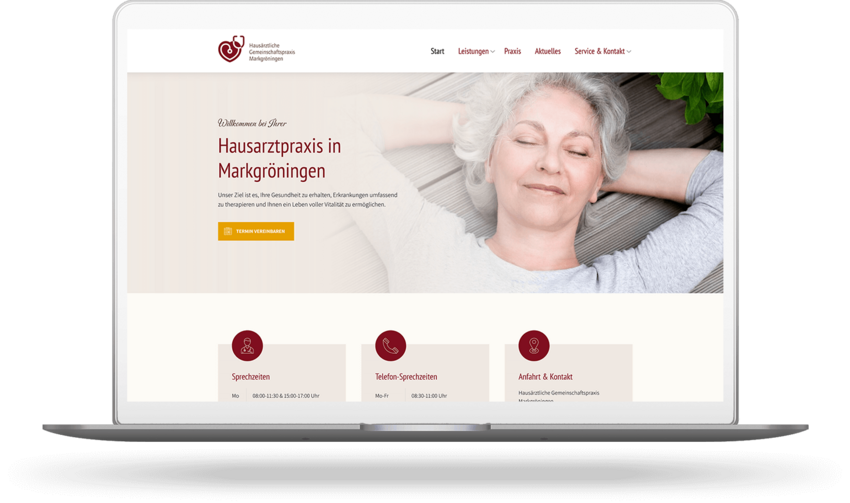Website für eine Hausarztpraxis